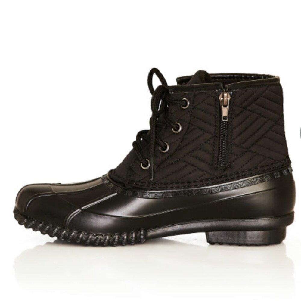 Size 9 WIDE - CLOUDWALKERS - Mona Quilted Weather Boot Black NEW - Picture 4 of 13
